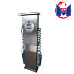 Dispensario Aire y Agua de 1.60 Mts. Altura con Sistema Electronico Acero Inoxidable